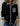 Women's American Retro Knitted Denim Long Sleeved Collar Jacket with Pockets