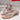 Dark Pink Chunky Square Heels Rhinestone Ankle Buckle Strap Sandals for Women