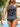 Vintage Print Tied Halter Backless Tankini High Waist Two Piece Swimsuit