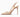 Women's Sharp Pointed High Heels Color Blocked Toes Back Strap Buckle Pumps