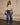Women's Retro Style Distressed Straight Wide-leg High-waisted Jeans Pants