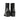 Men's Embroidered Metal Toe Rivets Retro Pattern Side Zip Chunky Heel Ankle Boots