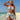 Women's Printed Tied Halter High Cut 3 Piece Bikini Set Beach Bathing Suit