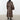 Women's Autumn Winter Double Breasted Belt Loose Plus Size Windbreaker Jacket