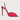 Women's Rose Red Crystal Mesh Peep Toe Shallow Pointed Thin High Heeled Stilettos Pumps