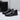Casual Fashion All Black Glossy Crocodile Skin Lace Up Men's Sneakers