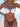 Women's Sexy Print V Wire Push Up Bandeau Triangle Bikini 2 Piece Swimwear