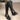 Genuine Leather Cowhide Zipper Round Toe Chunky Heel Solid Color Boots for Men