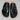Genuine Leather Fringe Decor Round Toe Flat Thick Sole Mules Slippers for Women